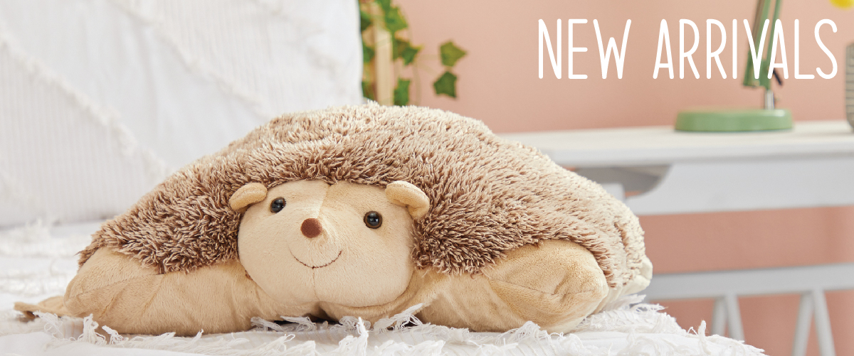 Click here to shop New Arrivals! Shop new Pillow Pet designs including the Harley Hedgehog Pillow Pet!
