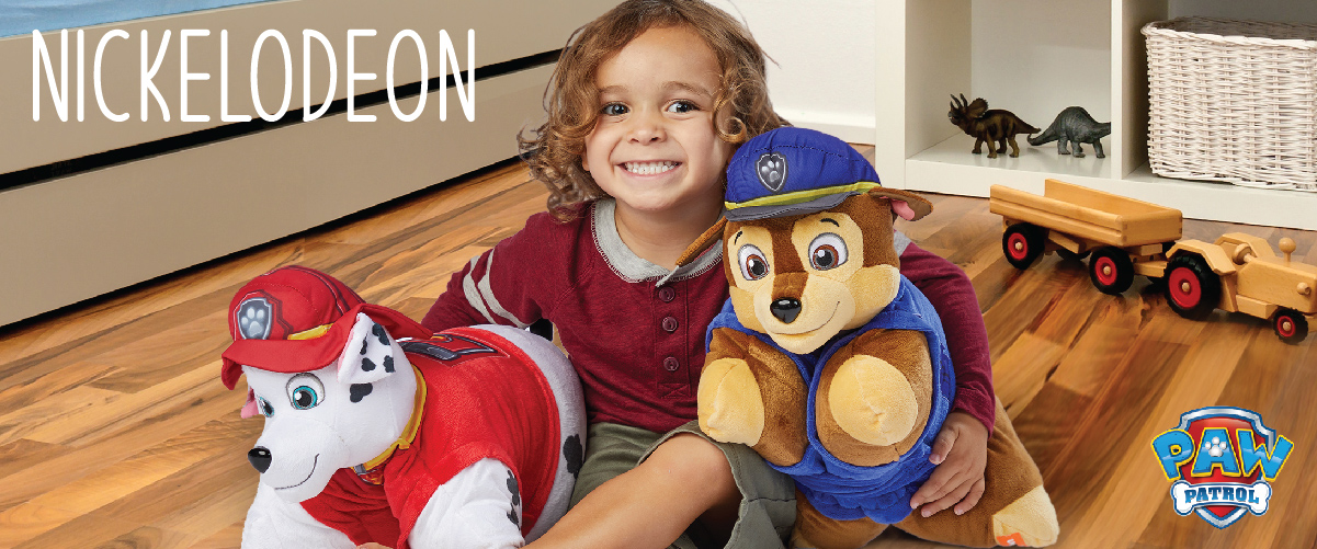 Click here to shop for Nickelodeon Pillow Pets, including Paw Patrol Chase and Marshall!