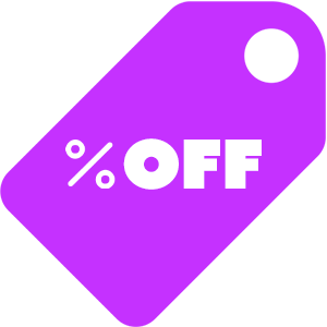 % off coupon icon